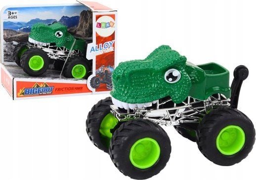 LeanToys terrengbil Dinozaur stor kola gummi grønn