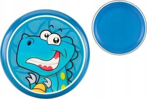 LeanToys Flyvende frisbee med dinosaur Blå 20 cm