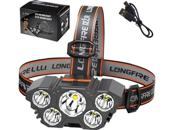 Pannlampa Lean LED pannlampa 5 dioder 4 ljuslägen