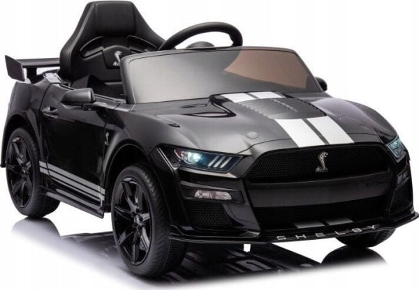 Lean Cars Lean Toys Elbil til barn Ford Mustang GT500 Shelby, Sort
