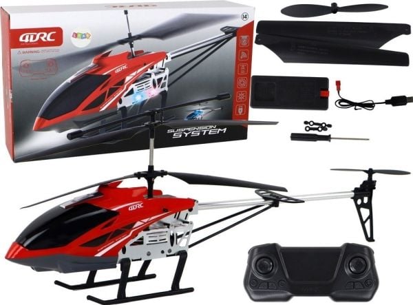 LeanToys RC Helikopteri Kauko-ohjattava helikopteri 70 cm punainen