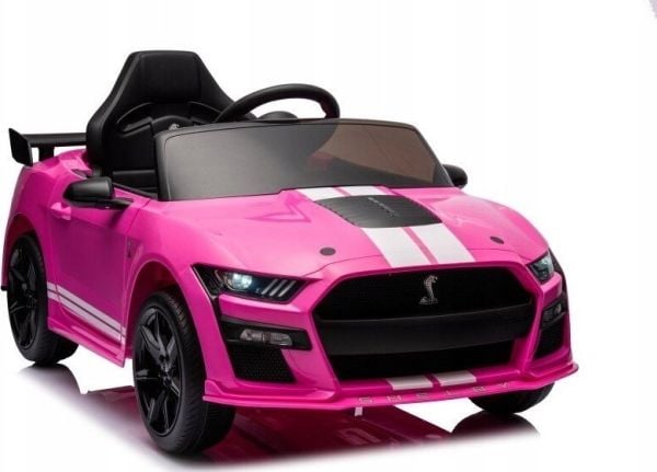 Lean Cars Lean Toys Elbil til barn Ford Mustang GT500 Shelby, Rosa farge