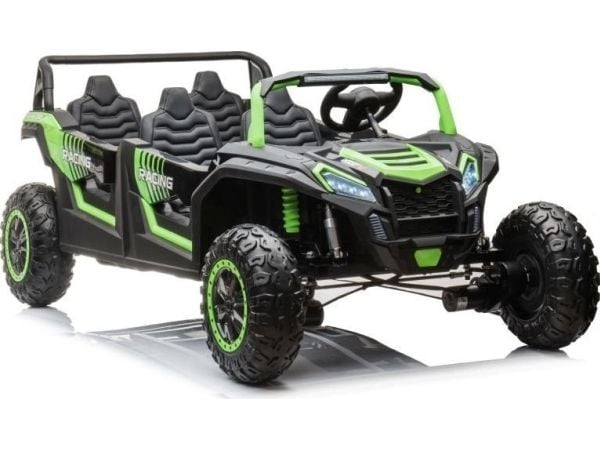 Lean Cars elbil på batteri Buggy A033 4x4 24V grønn