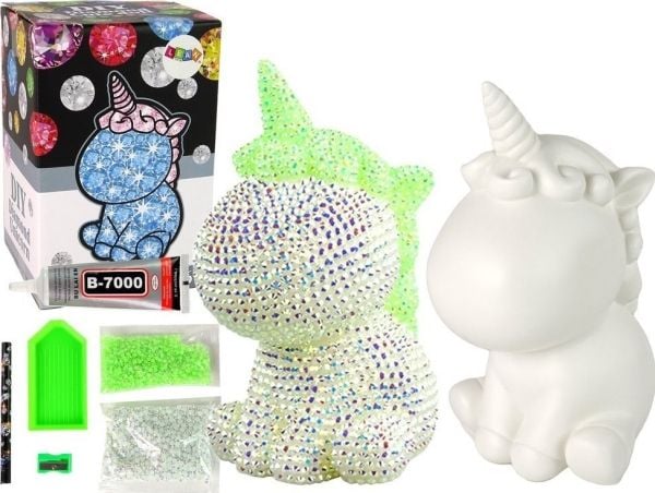LeanToys DIY enhjørningsett diamanter/krysstalki grønn LeanToys DIY enhjørningsett diamanter/krysstalki grønn