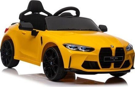 Vienvietis vaikiškas elektromobilis Lean cars BMW M4, geltonas