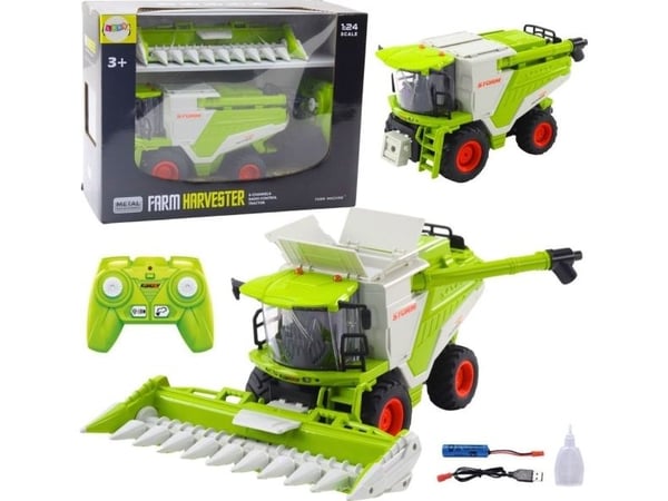 LeanToys skurtresker med maishode 2-i-1 RC fjernstyrt pareffekt 2.4G