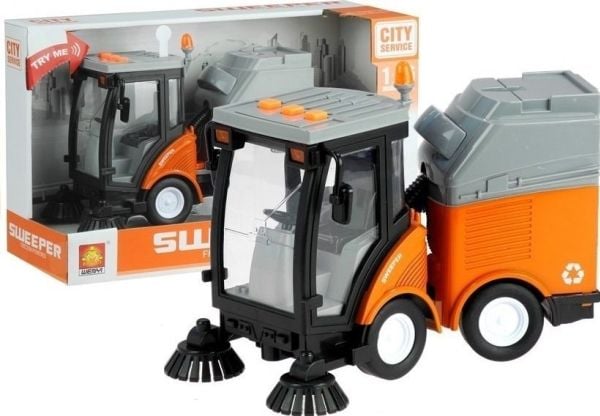 Roska-auton lakaisija ajaa peliä 1:16 LEAN Toys
