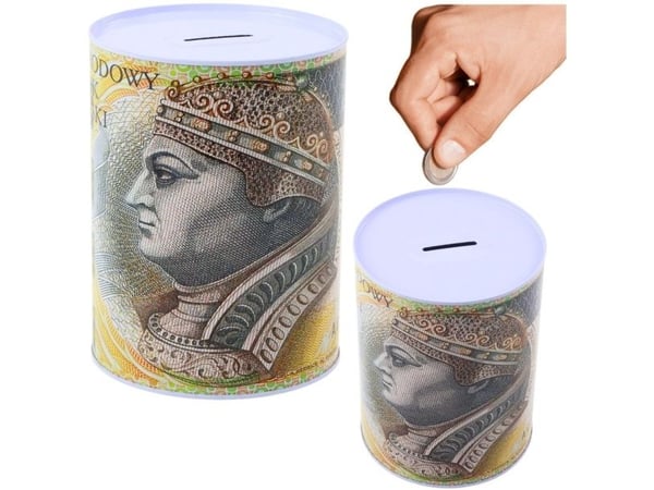 LeanToys metall sparebøsse 200 zloty 16x12 cm