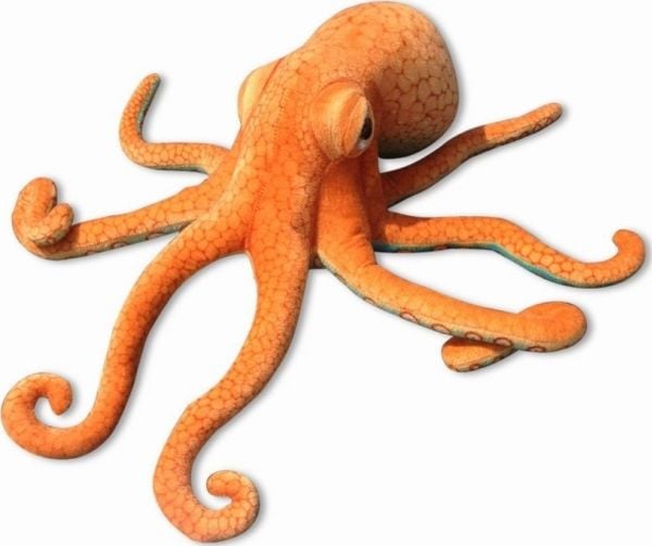 Lean Toys plyschdjur bläckfisk 55 cm orange