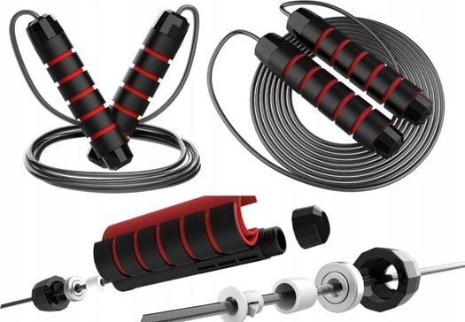 LeanToys hoppetau med lagre og skumgrep, 3 m (LEAN Toys)