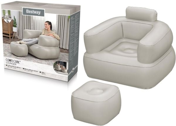Bestway uppblåsbar fåtölj Ljus Bestway 75137