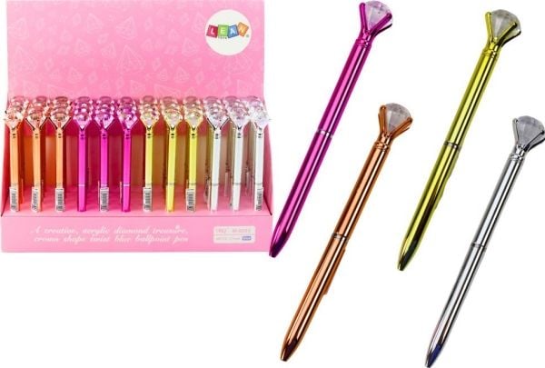 LeanToys diamantpenn med blått innmat 0,7 mm mix