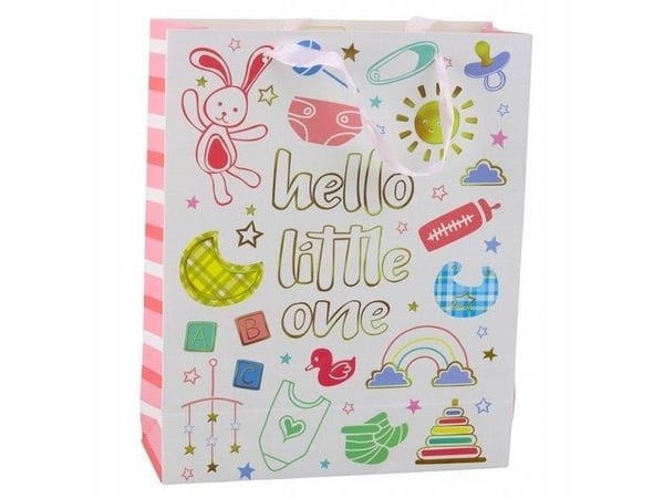 Hello Little One Baby fødselsgavepose 32 x 26 x 10 cm