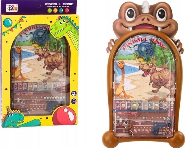 LeanToys Flipperipeli Dinosaurukset jalusta Ruskea