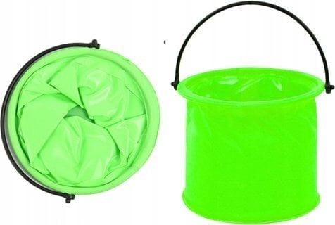 LeanToys PVC kokoontaitettava monikäyttöinen vesiämpäri vihreä