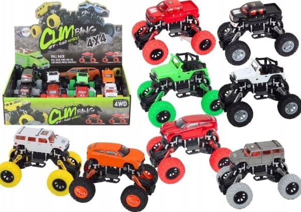LeanToys terrengbil klatrende 4x4 med støtdempere