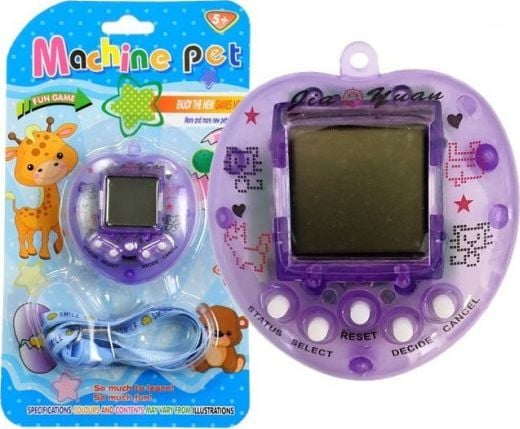 Lean Sport Gra Elektronisk Tamagotchi lilla med kort kjede
