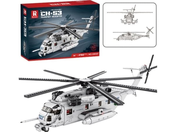 Rakennuspalikat Helikopteri Kuljetushelikopteri 2192el