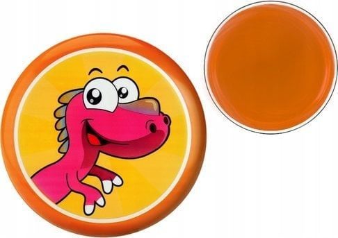 LeanToys flygende frisbee med dinosaur oransje 20 cm
