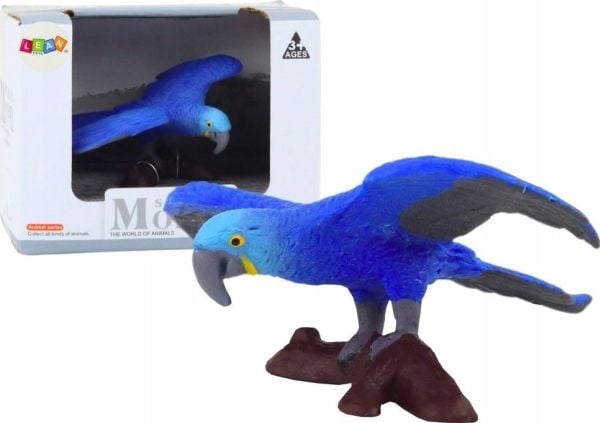 LeanToys Figur Papegøye Blå Ara Animals of the World