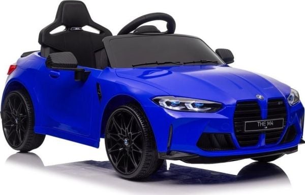 LeanToys elbil BMW M4 lakkert blå