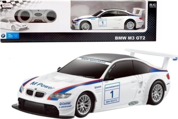 RC Sportsbil 1:24 Fjernstyrt BMW M3 GT2 hvit Rastar