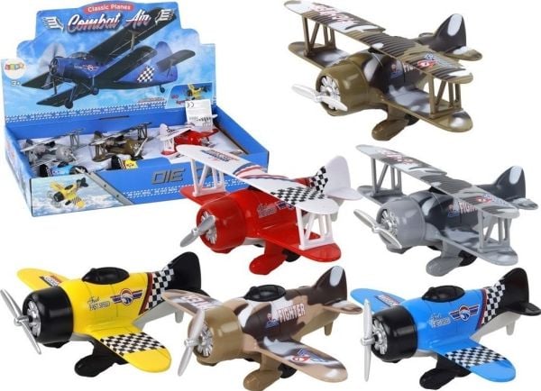 LeanToys fly med nappet glidekølle i aluminium fargerik mix