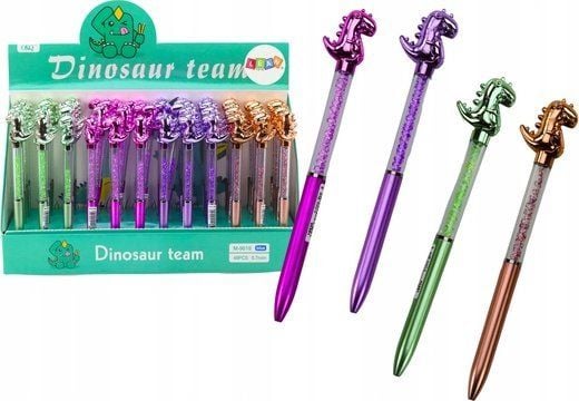 LeanToys Dinosaurus kynä Timantit Sininen kärki 0.7mm Sekoitus