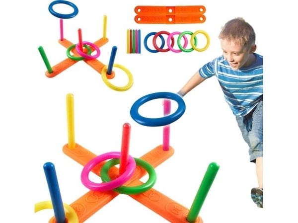 LeanToys Hoop heittopeli värikäs
