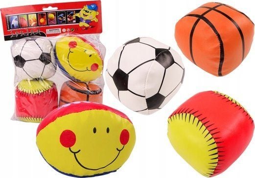 LeanToys sportballsett 4 deler