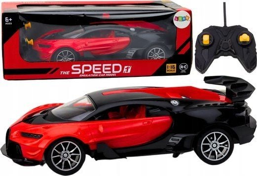 LeanToys fjernstyrt sportbil rød 1:16 RC