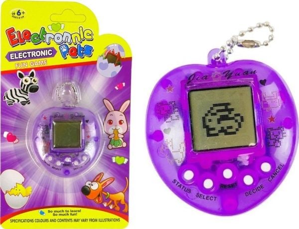 LeanToys Gra elektronisk Tamagotchi-djur lila LEAN Toys