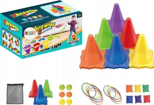 LeanToys Urheilu Arcade peli Target Dart 3in1