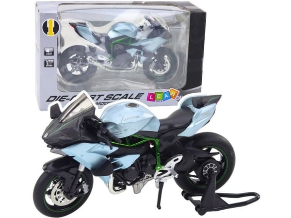 LeanToys sportmotorsykkel i metall med lys og lyd 1:12 LeanToys sportmotorsykkel i metall med lys og lyd 1:12
