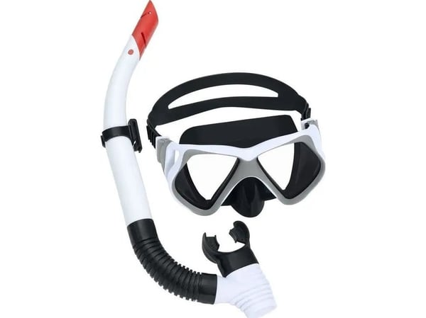 Bestway snorkelsett hvit – maske og rør 24069