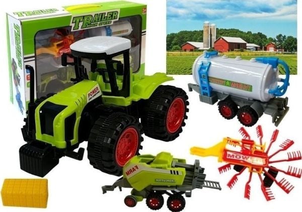 LeanToys gårdsbilssett: slåmaskin presse (presse) LEAN Toys