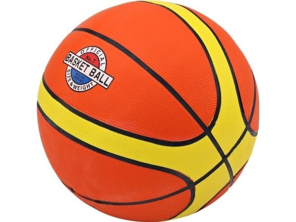 LeanToys balltre til basketball 7–9 lbs oransje/gul str. 7