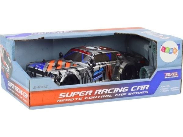 LeanToys RC sportsbil 1:18 fjernstyrt grå