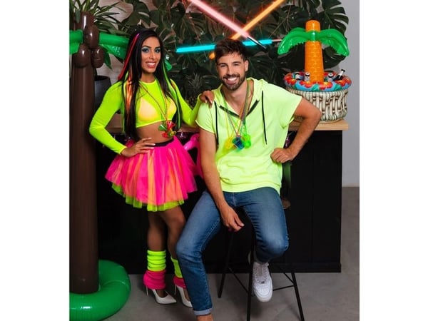 Varmrosa tyllkjol