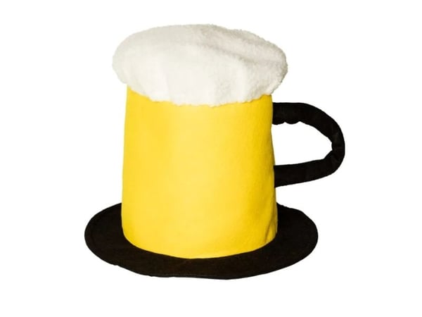 Boland 98996, Hatt til kostyme, Voksen, Alle kjønn, Polyester, Sort, Hvit, Gult, 80 g