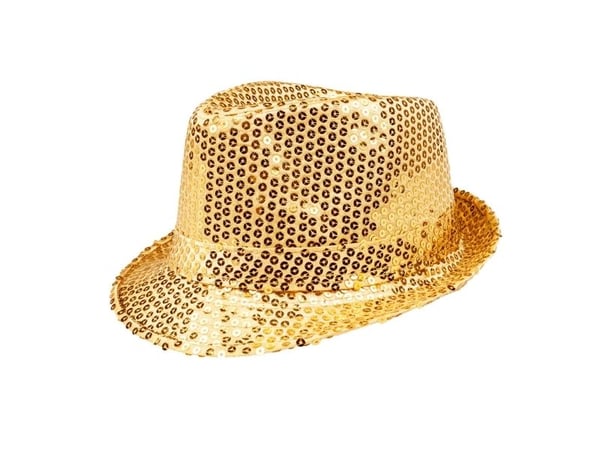 Boland 8712026012913, Smart kjolehatt, Voksen, Alle kjønn, Polyetylentereftalatfolie (PET), Polyester, Gull, 220 mm