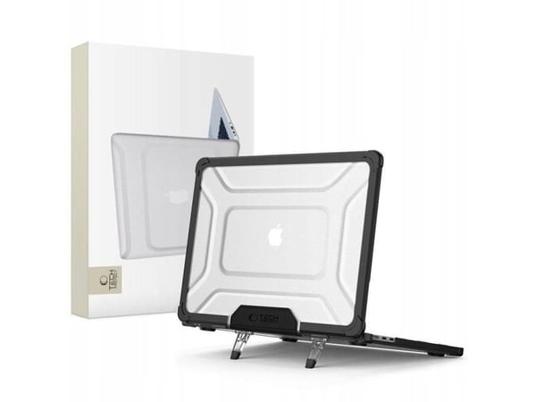Tech-Protect Smartshell Pro-fodral för MacBook Air 13" (M2/M3/M4) 2023-2025 Black/clear