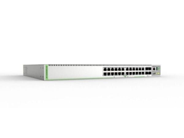 Allied Telesis GS980MX, Hallittu, L3, Gigabit Ethernet (10/100/1000), Täysin kaksipuolinen, Telineasennus, 1U