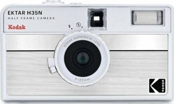 Kodak EKTAR H35N kamera stripet sølv (RK0302)