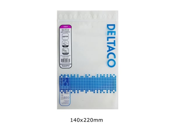 DELTACO - Videodeler - 2x 4K60Hz - 2 x DisplayPort - stasjonær