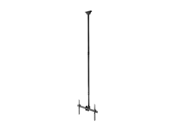 DELTACO Office - Monteringssett (takmontering) - full motion, telescopic - for flatpanel - 2500 - 3000 mm - svart - skjermstørrelse: 37"-70"