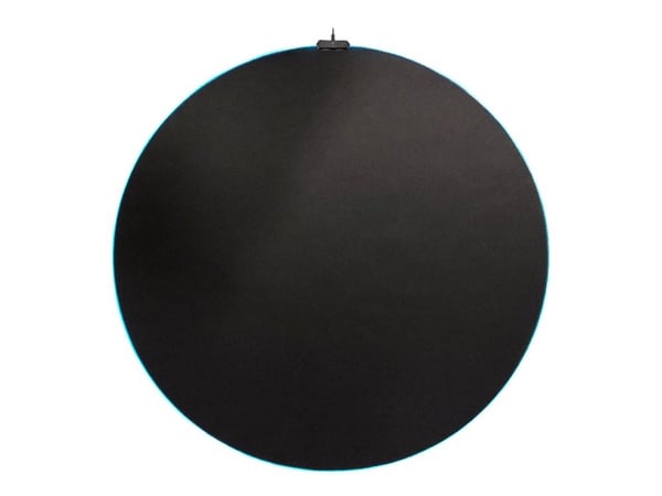 DELTACO Gaming DFP430 RGB - Gulvmatte - rund - 110 cm diameter - svart