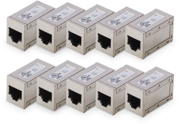 DIGITUS - Modulär insats (koppling) - CAT 6 - skärmad - RJ-45 (paket om 10)