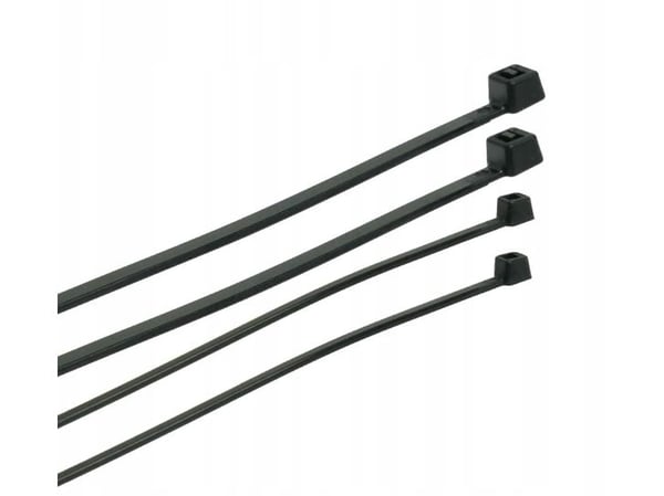 PLASTROL plastband svart 3,6 x 250 mm 100 st.