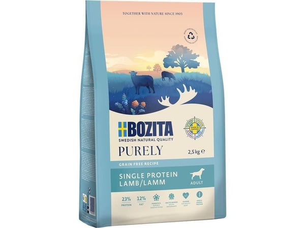 Bozita 9117384, Voksen, Alle hunderaser, Lam, 2,5 kg